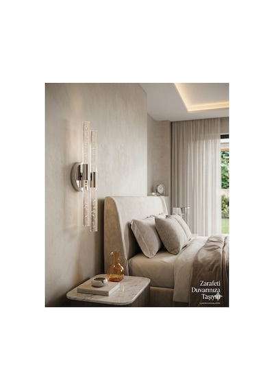 Bubbleflux Dubble Medium 40 Cm Modern Tasarım Led Aplik - Duvar Lambası - Gümüş - Elektrikli - Günışığı Gümüş Elektrikli