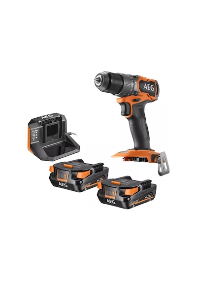 Aeg BSB 18SBL2-202C 2 x 2.0 Ah Sarjlı Darbeli Matkap 4935480058