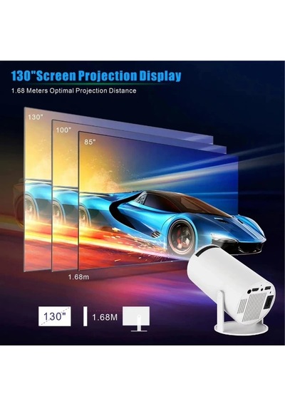 Taşınabilir Android Tv Özellikli Projeksiyon