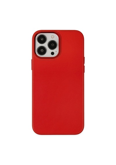 Mep Apple iPhone Uyumlu 13 Pro Max Kılıf Asya Deri Silikon - Kırmızı Najmaddin renkli