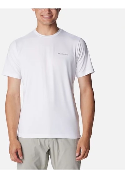 Columbia Men's Tech Trail Crew Neck Shirt Iı Erkek Tişört Beyaz Ao5545-100 001
