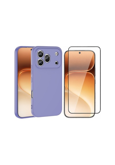 Vendas Honor 600 Pro 5g Kılıf Zore Mara Lansman Kapak + Cam Ekran Koruyucu Lila