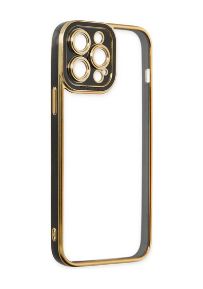 Apple iPhone Uyumlu,  14 Pro Kılıf Liva Lens Silikon - Siyah
