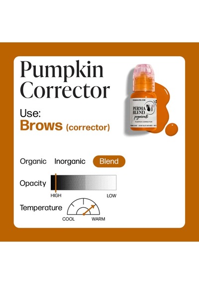 Perma Blend Pumpkin Corrector Kalıcı Makyaj Kaş Corrector Pigmenti 15ml