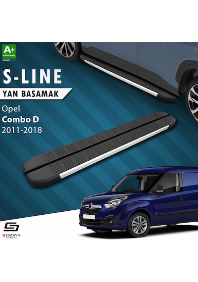 S-Dizayn Opel Combo D Uzun Şase S-Line Aluminyum Yan Basamak 223