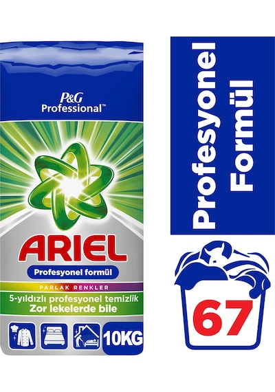 Ariel Matik Toz Çamaşır Deterjanı 20KG Parlak Renkler (2PK*10KG)