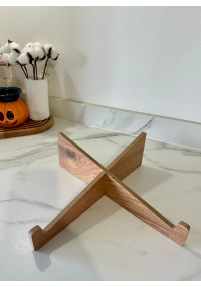 Ahşap Tablet Bilgisayar Standı Tablet Tutucu Telefon Tutucu