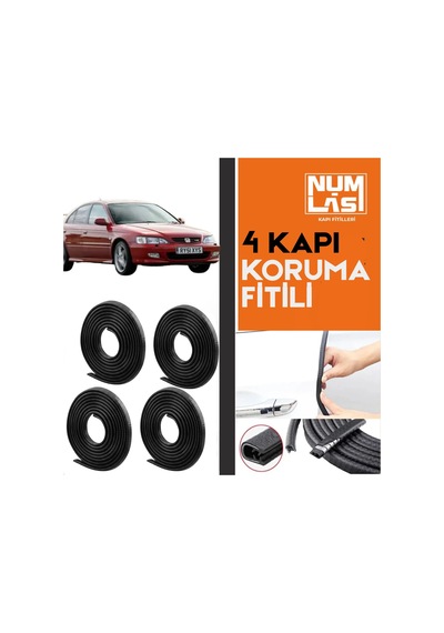 Honda Accord 1999-2002 4 Kapı Koruma Fitili Siyah Renk Numlas-a Kalite-nm2429