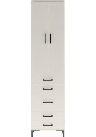 Arges Dolap 4 Raflı 5 Çekmeceli 2 Kapaklı 60x30x243 Aytaşı-ay... Aytaşı