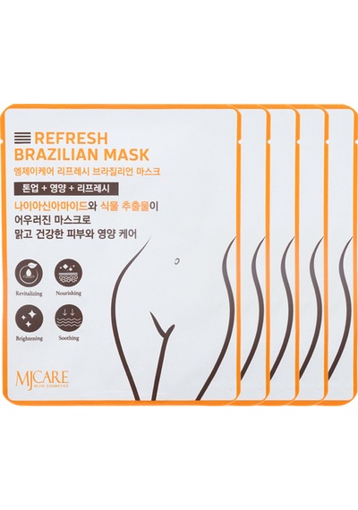 Mjcare Refresh Brazilian Mask - Yatıştırıcı, Nemlendirici Ve Aydınlatıcı Özel Bölge Maskesi 5'li