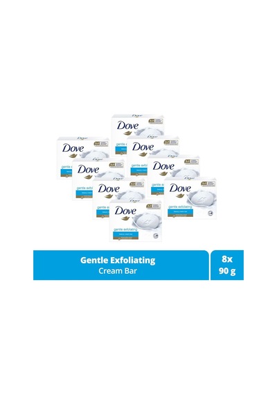 Beauty Cream Bar Katı Güzellik Sabunu Gentle Exfoliating Nemlendirici Etkili 90 G X8 Adet Diğer