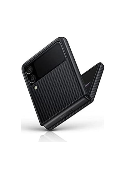 Samsung Uyumlu Galaxy Z Flip3 5G Aramid Cover Kilif, Siyah 526725154