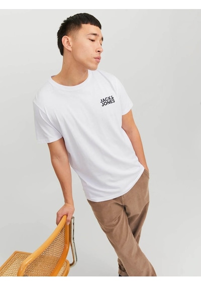 Jack & Jones JJECORP LOGO TEE SS O-NECK NOOS Erkek  Beyaz Tişört