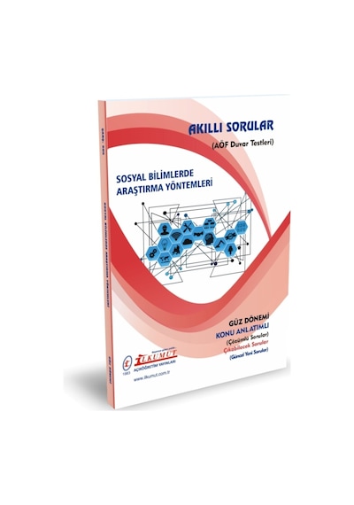 İlkumut Yayınları - Sosyal Bilimlerde Araştırma Yöntemleri Konu Anlatımlı - Çözümlü Sorular