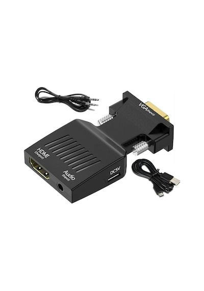 Vga To Hdmi Dönüştürücü Kablo + Ses Destekli Hdmı Mg-2170 (468082090)