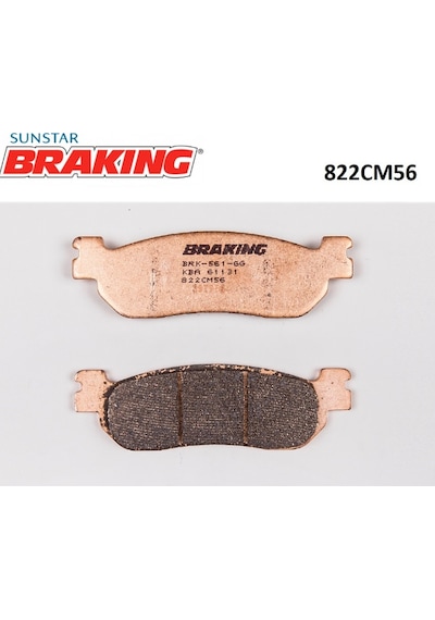 Yamaha Yzf R6 600 2002 Braking Sinterli Arka Fren Balatası 822cm56