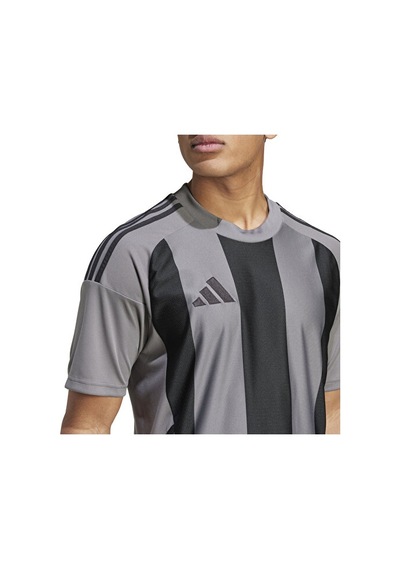 Adidas Striped 24 Jsy Erkek Futbol Forması Iw2145 Gri Gri