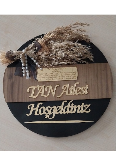 Kişiye Özel Hoşgeldiniz Yazılı Aynalı Pleksi Dekoratif Dış Kapı S Çok Renkli