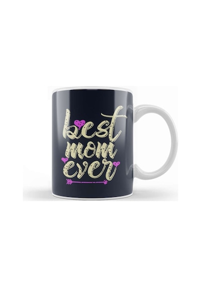 Best Mom Ever Mothers Day Anneler Günü Kupa Bardak Porselen Karışık