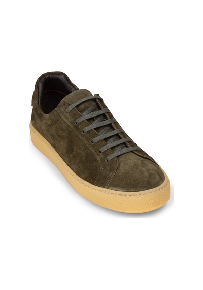 Deery Erkek Hakiki Süet Yeşil Sneaker Ayakkabı - 02018myslc01