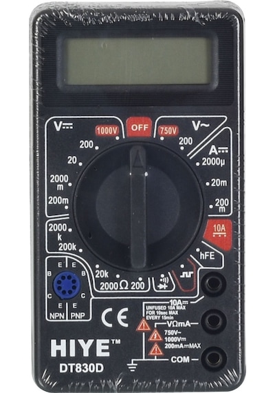 HIYE Dijital Multimetre Ölçü Aleti HY-DT-830 D