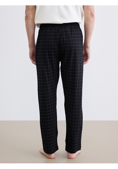 Lc Waikiki Lc Waıkıkı Siyah Standart Kalıp Ekose Erkek Pijama Alt