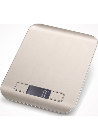 Dijital Mutfak Terazisi 5 Kg, Paslanmaz Çelik Yüzeyli Lcd Ekranlı Hassas Gram Ölçer, Dara Fonksiyonlu Mutfak Tartı Diğer 69821093