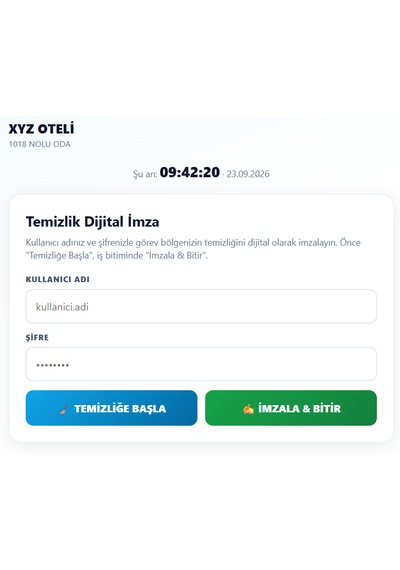 Akıllı Temizlik Takip Modülü Personel Temizlik Kontrol Ve Raporlama Sistemi