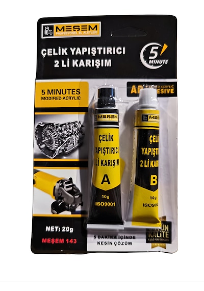 Meşem Çelik Yapıştırıcı 2'li