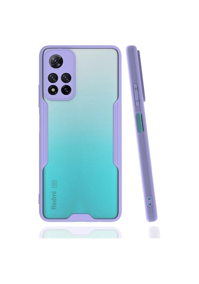 Newface - 370 - Xiaomi Redmi Note 11 Pro Plus 5g Kılıf Platin Silikon - Csmo-tex - - Lila