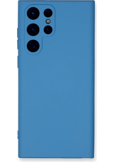 Newface - 552 - Samsung Galaxy S24 Ultra Kılıf Nano İçi Kadife Silikon - Edntrend - - Mavi