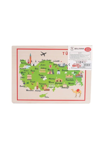 131-132 Ony Ahşap Tutmalı Puzzle Büyükten Küçüğe -onyıl Çok Renkli