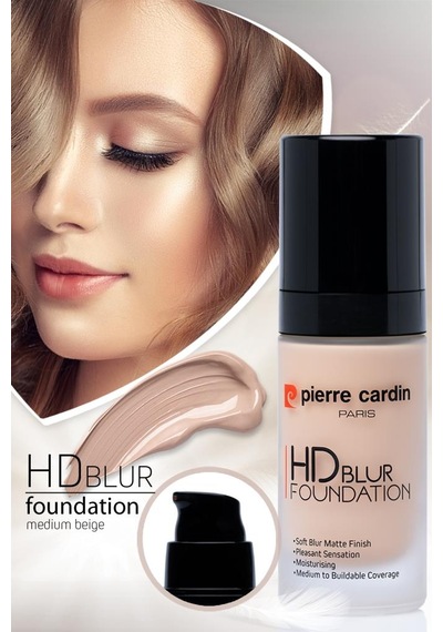 Pierre Cardin Hd Blur Pürüzsüz Görünüm Veren Mat Fondöten Medium