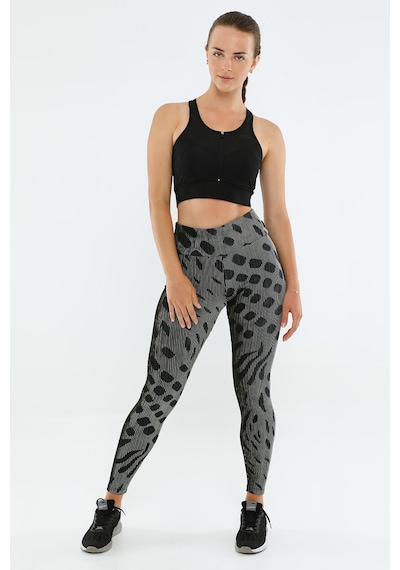 Maraton Sportswear Slimfit Kadın Basic Haki Tayt 20491-haki