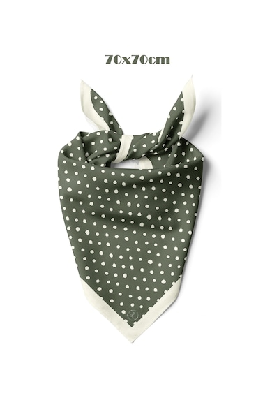 İnci Aura Desen 70 70cm Bandana/fular Yeşil