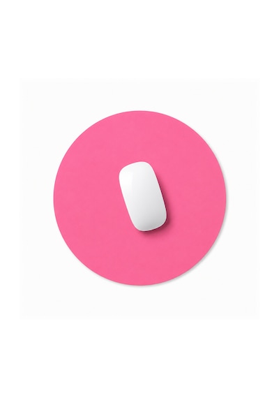 Microcase Oval Tasarım Bilgisayar Laptop Deri Mouse Pad Al5590 Açık Pembe