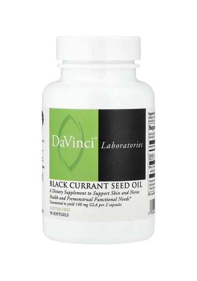 Davinci Laboratories, Blackcurrant Seed Oil, 90 Softgels 500 Mg Per Softgel