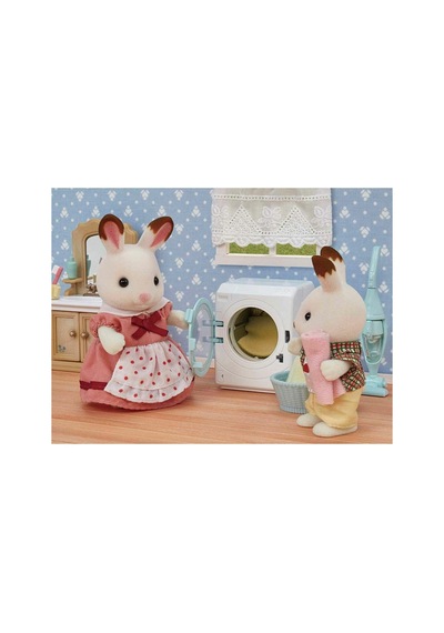 5445 Sylvanian Families Çamaşır Makinesi Ve Süpürge +3 Yaş Figür Dahil Değil Çok Renkli