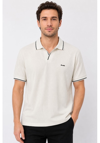 Classics Men Gewer Slim Fit Erkek Polo Yaka Tişört 7754 Beyaz