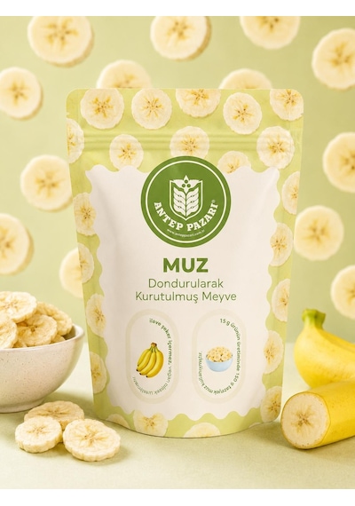 Muz Kurusu Meyve Cipsi - Dondurularak Kurutulmuş Freeze Dried Çıtır Muz