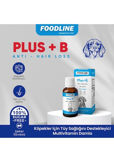 Foodline Köpekler İçin Plus +b Damla 50 Ml Tüy Sağlığını