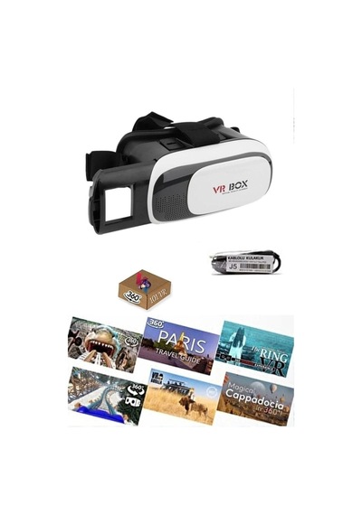 Sanal Gerçeklik Gözlüğü Set 360 Vr Evde Eğlence Paketi Kulalkık
