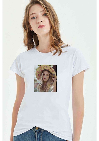 Riverdale Polly Baskılı Beyaz Kadın Tshirt