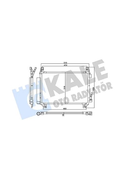 Toyota Yaris Klima Radyatoru 1.33 2012-2017 Kale 357805