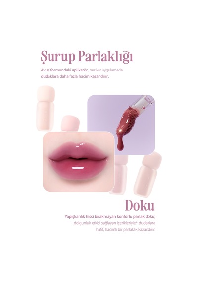 Pigmentli, Parlak Bitişli Dolgunlaştırıcı Lip Gloss Clıo Volumate Gloss 209 Dry Red Wine
