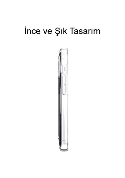 Apple Uyumlu iPhone 14 Pro Max Kapak Kamera Korumalı Süper Silikon Şeffaf Kılıf