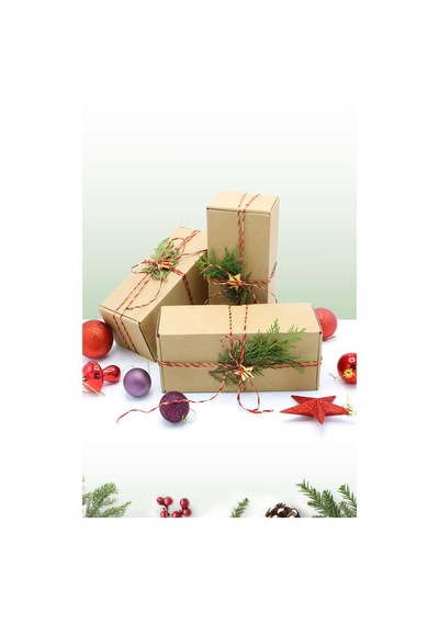 Yılbaşı Hediye Paketi Spicy Hediyelik Yeni Yıl Noel Seti, Mum Hediye Kutusu Kahverengi