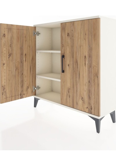 Arges Şifonyer 2 Raflı 2 Kapaklı 88x30x96 Aytaşı-çam Aytaşı