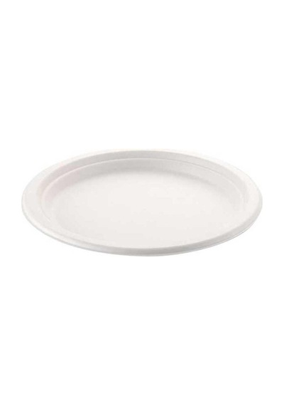 Ekolojik Karton Tabak 26 Cm - 25 Adet Beyaz