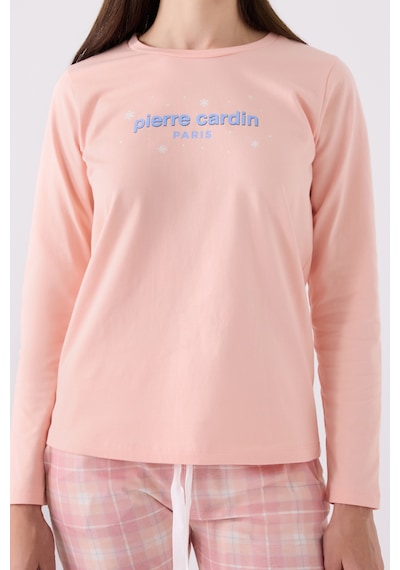 Pierre Cardin 8917 Uzun Kol Kadın Pijama Takımı Somon